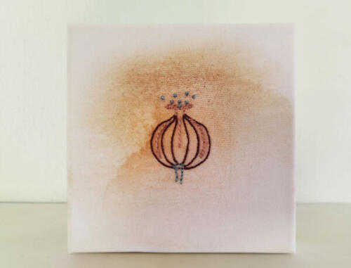 Stickerei "Samenkapsel"